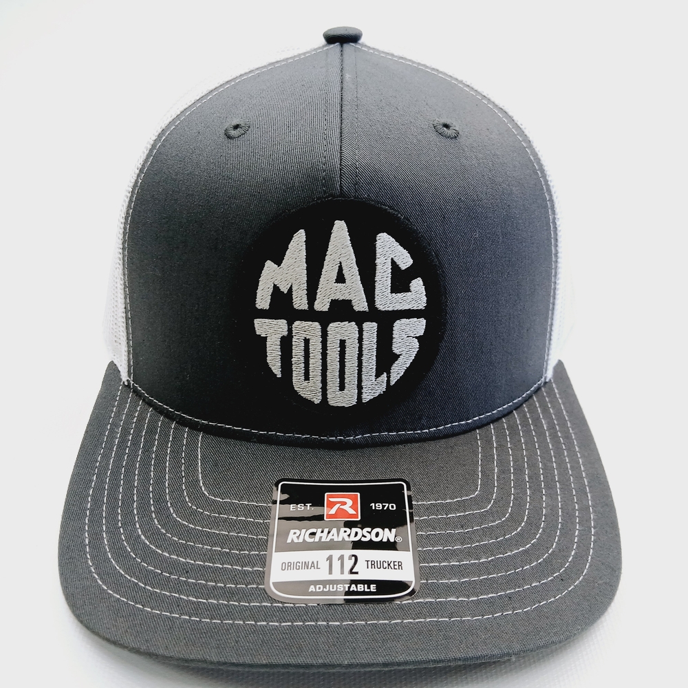 Gray and White Trucker Cap